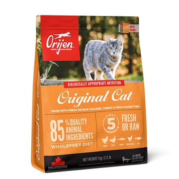 【Orijen 歐睿健】無穀貓飼料1Kg-鮮雞愛貓