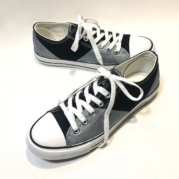 BLACK x SILVER 雙色調低筒運動鞋 (22.0cm〜30.0cm)