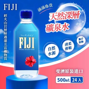 FIJI 斐濟 天然深層礦泉水500mlx24入x1箱