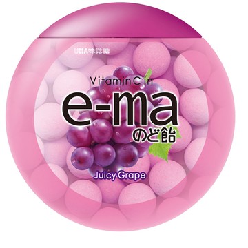 味覺糖e-ma葡萄風味珍珠喉糖 x6入團購組