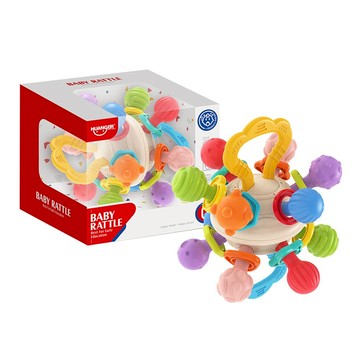 【台灣現貨】軟膠曼哈頓手抓球 0歲 感官 感統 嬰兒玩具 寶寶 忙碌球 頑玩具