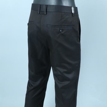 外貿剪標商務正裝黑色夏季休閑褲男士直筒寬松長褲子修身西裝男褲