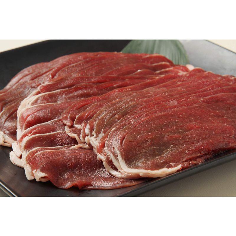 鹿肉 モモ肉 2ｍｍスライス 1kg(500g×2パック)北海道産エゾシカ肉