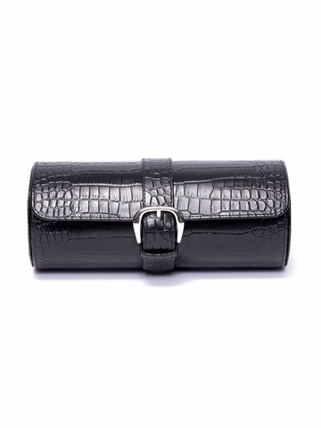 Rapport - Brompton 3-watch roll - men - Leather/Suede - One Size - Black