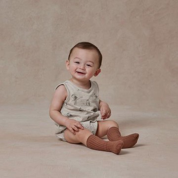 ins小北歐風格簡約系 寶寶純棉包屁衣薄夏季男女連體衣嬰兒爬爬服