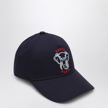 Navy blue baseball cap with logo