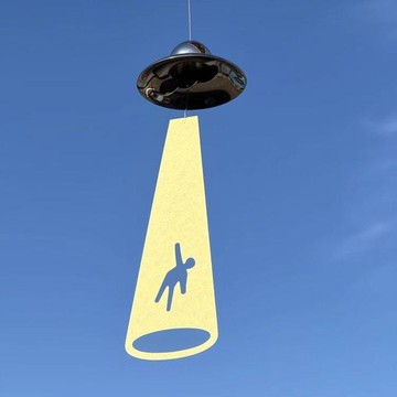 臺灣出貨+免運日本創意UFO風鈴日式掛件設計感精緻掛飾送朋友禮物科技感掛件