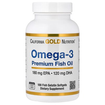 California Gold Nutrition, Omega-3 優質魚油，100 粒魚明膠軟膠囊（每粒 1100 毫克）