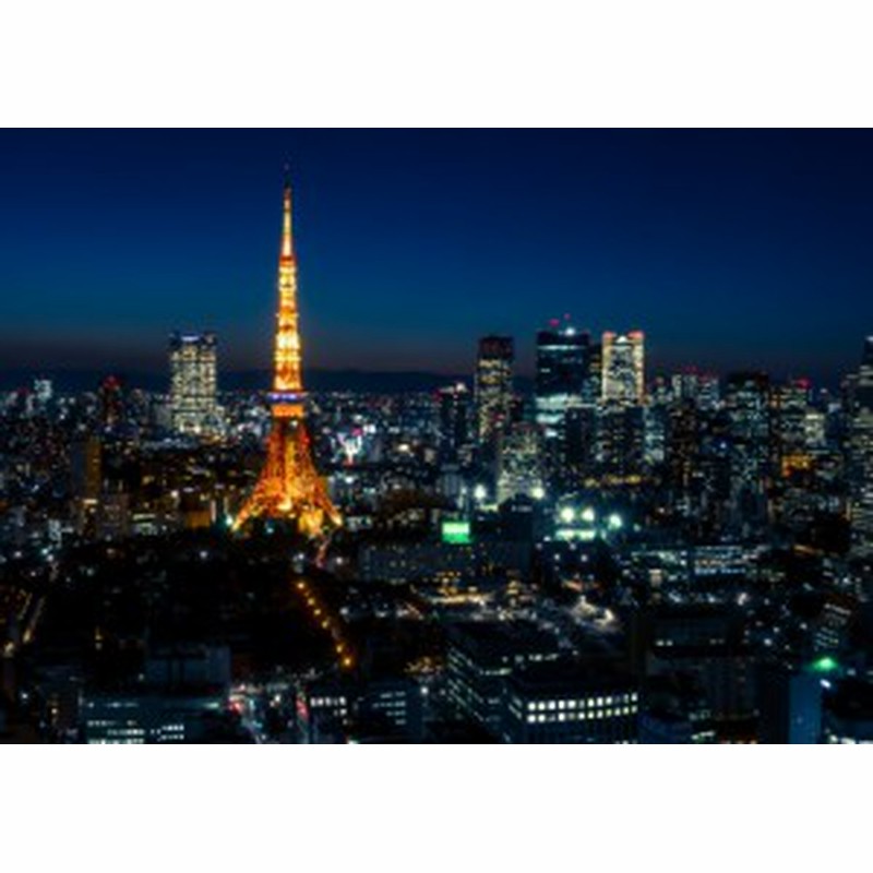 絵画風 壁紙ポスター 東京タワー 夜景 Tkt 007a2 版 594mm 4mm 通販 Lineポイント最大5 0 Get Lineショッピング