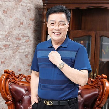 【台灣出貨】老年人polo衫 大叔短袖上衣 男裝成熟老頭polo衫 寬鬆短袖 老爺爺半袖上衣 夏季薄款短袖 夏天男裝上衣