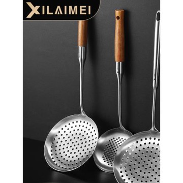 西來美加厚304不銹鋼漏勺篩大號家用廚房笊籬撈面撈餃子油炸撈勺