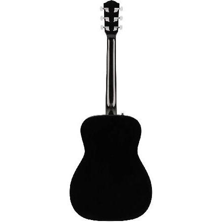 Fender CC-60S Concert Acoustic Guitar Black Bundle with Gig Bag, Tuner, Strap, Strings, Picks, Fender Play Online Lessons, Instructional Book, and A