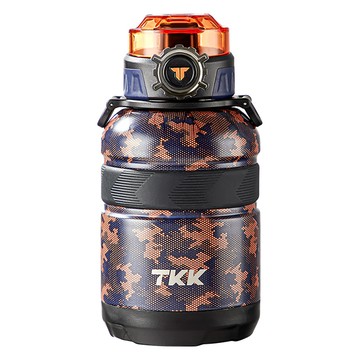 TKK 酷玩可揹可提316不鏽鋼保溫瓶  異能橙  1個  950ml