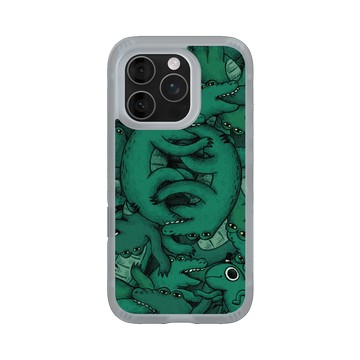 iPhone 16 Pro AirX 流變灰 - 怪奇事物所 Incrediville - 肥尾鱷魚密集恐懼症