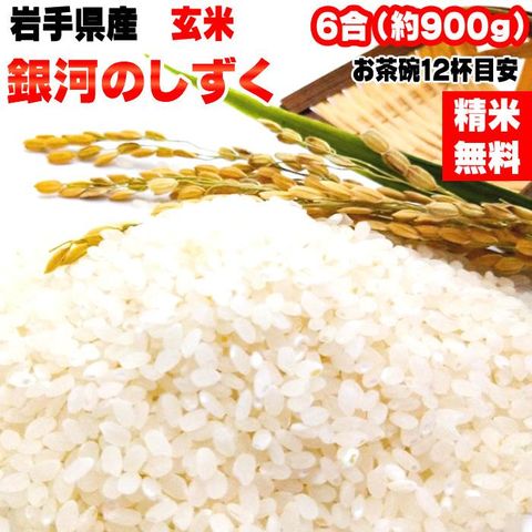 新米 お米 ポイント消化  米 送料無料 銀河のしずく 白米 900g (6合) 令和5年産 岩手県産 白米 無洗米 分づき 玄米 当日精米 真空パック メール便 ゆうパケ