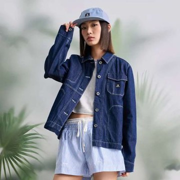 CONVERSE 女 牛仔外套 10027976-A02