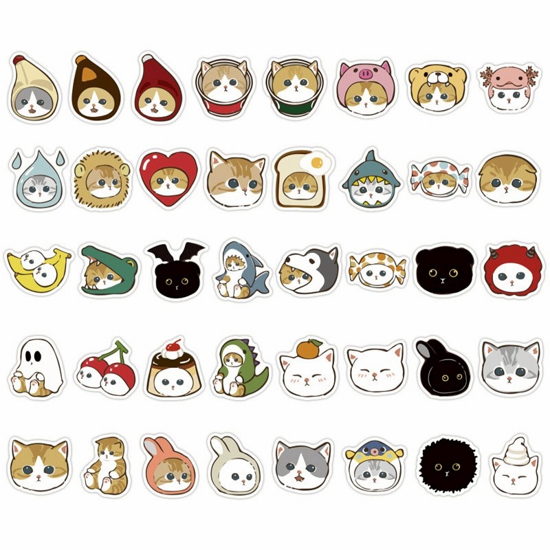 防水 シール 可愛い 猫 ねこ 防水 ラベル ステッカー かわいい ほんのきもち 日記 スマホ 手 通販 Lineポイント最大5 0 Get Lineショッピング