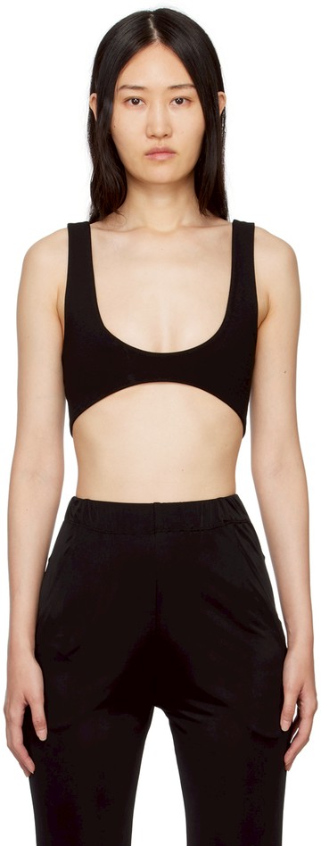 Atlein 黑色 Cropped 背心