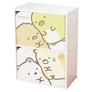 收納王妃 角落小夥伴 雙層櫃  42.5 x 29.5 x 60.5cm  大臉款