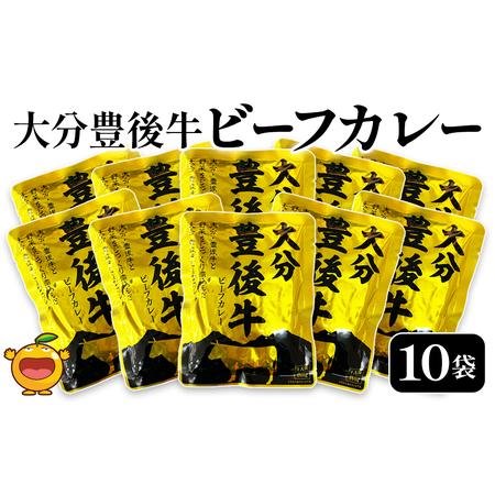 ふるさと納税 大分豊後牛ビーフカレー 10袋セット レトルト カレー ビーフ レトルト食品 和牛カレー お惣菜 大分県産 九州産 津久見市 国産 熨.. 大分県津久見市