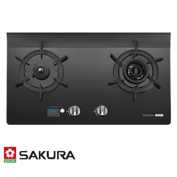 櫻花 智能雙炫火二口 黑色強化玻璃 檯面爐 G2926G 天然氣