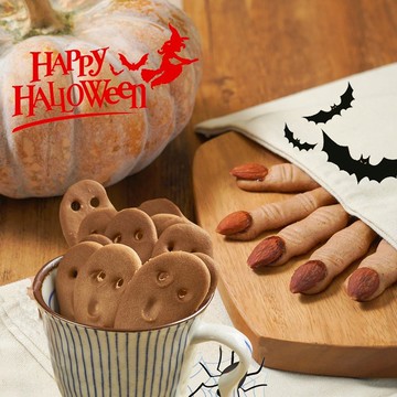 【LS手作甜點x藍帶主廚】手工奶油餅乾(巫婆手指/幽靈)(萬聖節限)
