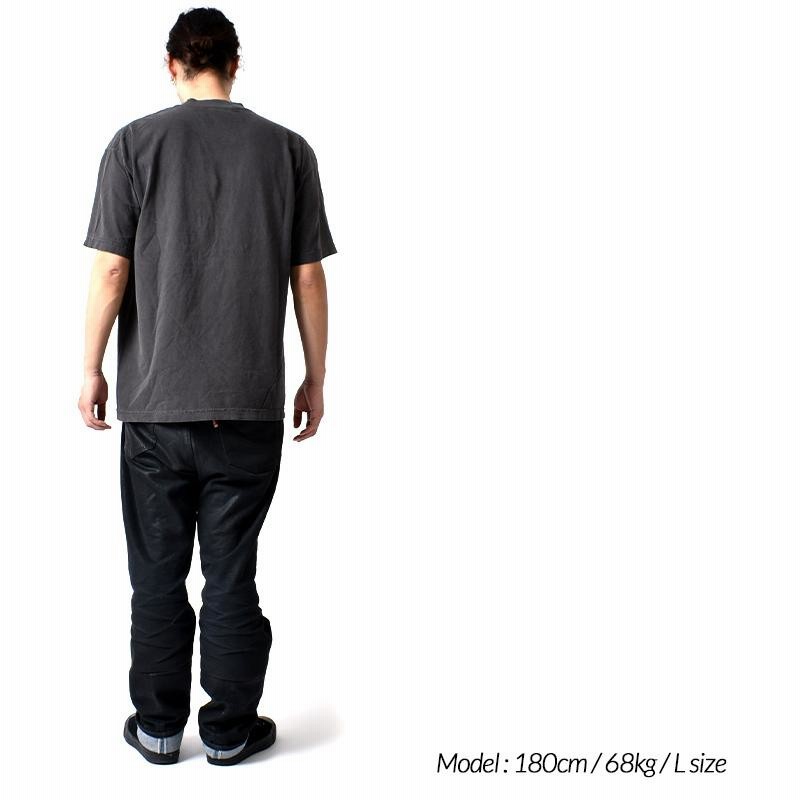 新品LOS ANGELES APPAREL ガーメントビンテージブラック　S Los Angeles Apparel ロサンゼルスアパレル 1809GD 6.5oz