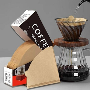 無漂白濾紙原木漿掛耳手沖耳式咖啡機過濾紙冷萃v02木原掛漏