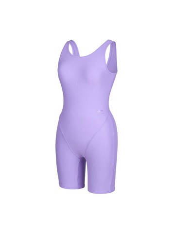 Women's U-back 3/4 Length One-piece Swimsuit [Purple] (RN-LS2D861-UU)
