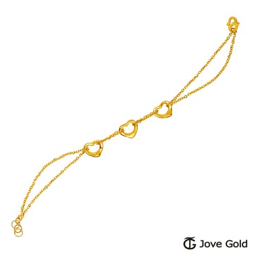 【JoveGold漾金飾】 愛上自己黃金手鍊-雙鍊款
