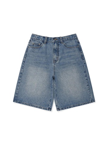 Women's Denim Bermuda Shorts [Blue]