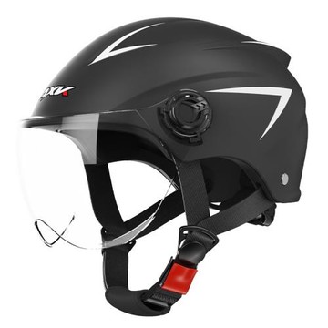 3C認證電動摩托車頭盔男女士夏季防曬騎行電瓶半盔四季通用安全帽