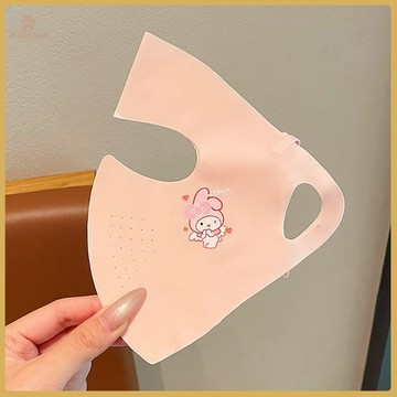 💚兒童防曬麵罩💚兒童防曬麵罩女孩夏季防紫外綫戶外冰絲涼感遮陽臉基尼遮全臉口罩 OYOV