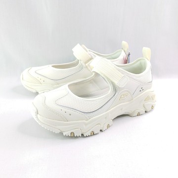 Skechers 任容萱同款 180211CRW 女休閒鞋 D LITES 涼鞋 厚底 米白【iSport愛運動】