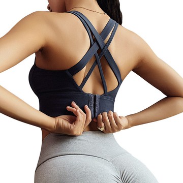 運動內衣 女防震聚攏定型 跑步防下垂 瑜伽美背 背心 健身文胸 可調節搭扣 現貨【Sandman Sports】