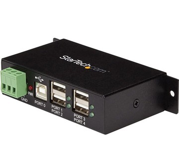 [4美國直購] 集線器 StarTech.com ST4200USBM 4-Port Industrial USB 2.0 Hub with ESD Protection - Mountable