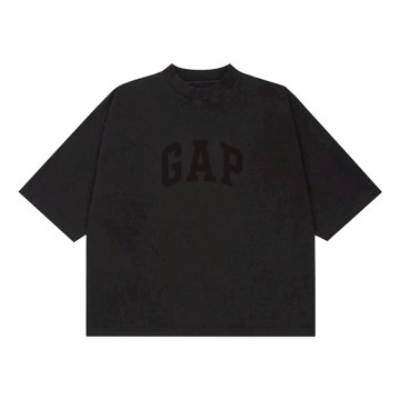 Yeezy Gap Engineered by Balenciaga SS22 Dove 3/4 Sleeve Washed T-Shirt 'Black'