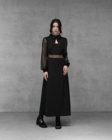 MUKK DESIGN 微透視露腰洋裝