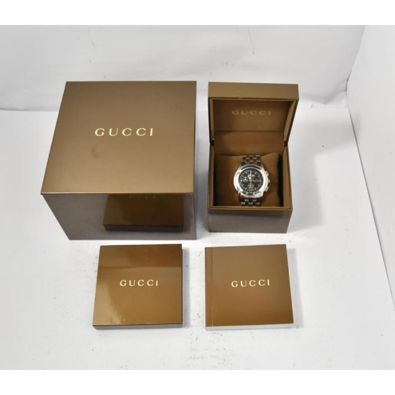 GUCCI YA055206 5500 Chronograph クロノグラフ △ 【GUCCI】グッチ 5500 CHRONO YA055206 トリプルカレンダー