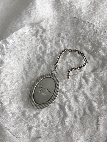 【日本直送 名牌中古包】Christian Dior 迪奧 魅力 銀色 Logo 鏈條 vintage 復古 adxprv