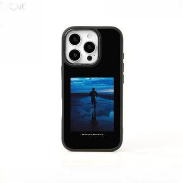 ins風復古插畫合集黑邊軟殼非磁吸適用蘋果iPhone17promax手機殼161514131211