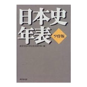 日本史年表 ワイド版 (単行本)