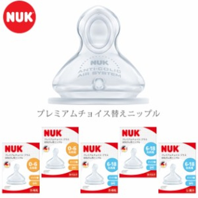 SALE／81%OFF】 替えニップル 替え乳首 哺乳瓶 替えパーツ NUK ヌーク プレミアムチョイス替えニップル  tienda.jasonchinchilla.com