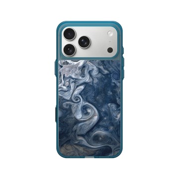 iPhone 17 Pro Max Clear (相機按鈕) 夜幕藍 - NASA - Jupiter - Swirling Clouds