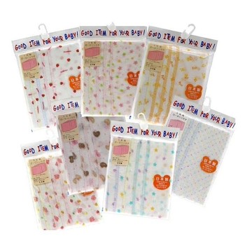 日本 和風典雅印花紗布手帕(5入)(4950885090114花色隨機出貨) 182元