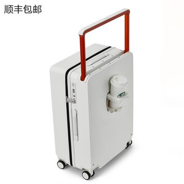 出口日本新款寬拉桿行李箱26寸多功能旅行箱拉鏈款20寸密碼箱學生