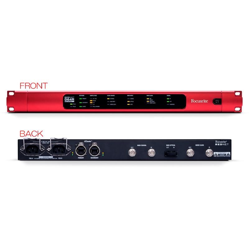 FOCUSRITE RedNet D64R DANTEデバイス 安心の日本正規品！