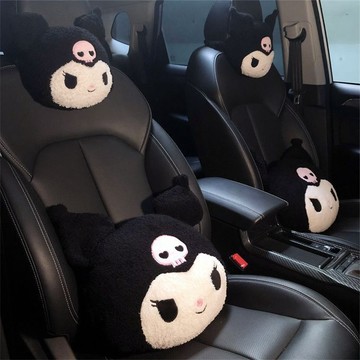 【偉途車坊】🔥台灣發貨+99免運🔥 可愛汽車頭枕靠墊卡通庫洛米護頸枕車載座椅腰枕車用靠枕車內枕頭