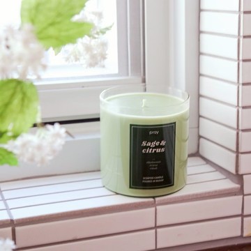 【WUZ屋子】PRAY 經典天然香氣蠟燭 Sage & Citrus柑橘鼠尾草