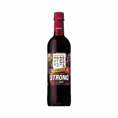 酸化防止剤無添加おいしいワイン ストロング赤 ミディアム 720ml PET 日本  サントリー